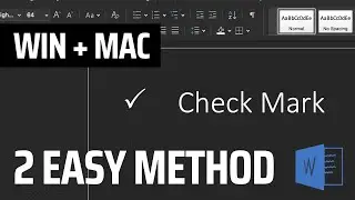 ✓ How to insert tick or check Mark in MS Word 2023