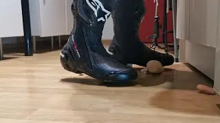 Stomping bread with Alpinestars Supertech R
