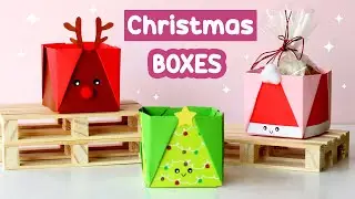 Christmas box - How to make a paper box