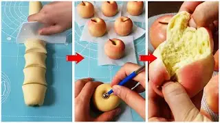 Китайские паровые булочки. Цветные булочки на пару.