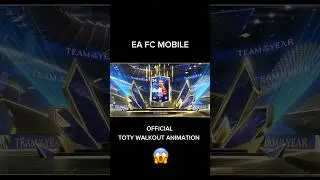 OFFICIAL TOTY WALKOUT ANIMATION EA FC MOBILE 24 | #shorts #eafcmobile #fcmobile
