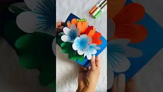 DIY Tricolor Pop-Up Card😱 #crafteraditi #shorts #diy #tricolor #handmade #popupcard @CrafterAditi