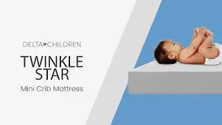 Twinkle Stars Breathable 4 inch Mini Crib Mattress (by Delta Children)
