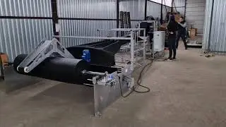Станок для складывания и нарезки нетканых материалов.