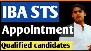 IBA STS Appointment for qualified candidates