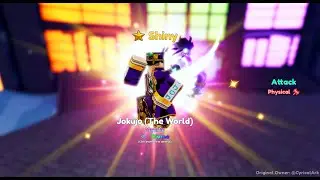 Divine Shiny Jotaro (The World) Showcase (No Support) | AA (Anime Adventures)