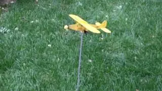 Aircraft weather vane in strong wind