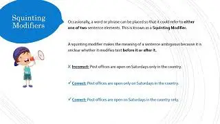 Grammar Orbit: Misplaced Modifiers