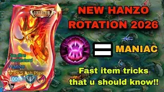 NEW BEST HANZO ROTATION FOR 2026!!🔥 (Try this for hanzo fast item tricks)