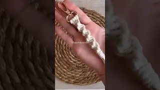Diy chaveiro Nó Espiral #macrame#handmade#knot#art#chaveiro#keychain#cord