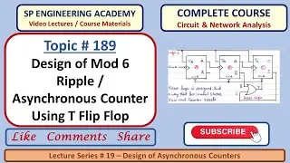 189 Design of Mod 6 Ripple  Asynchronous Counter Using T Flip Flop