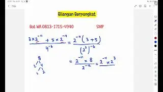 SMP BILANGAN BERPANGKAT #bilanganberpangkat #kelas8 #kelas9 #math #matematika #trikcepat