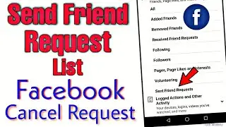 How to see Facebook sent friend request list step by step