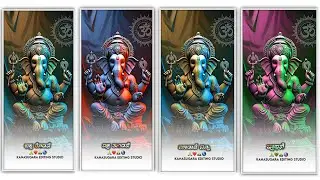 Ganesh Chaturthi video editing alight motion in kannada | lyrics janapada status editing