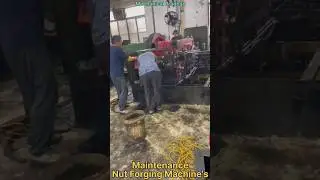 Nut Forging Machines | nutbolt manufacturing machine maintenance #viral #trending #shorts #nutbolt