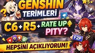 Genshin Impact TÜM TERİMLER REHBERİ | C6, R5, Rate Up, F2P, Pity NE DEMEK?
