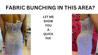 DRESS BUNCHING IN THE BACK ALTERATION - THIS ALTERATION WORKS! PROM DRESS ALTERATION.