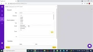 Setting up HTTP request using an endpoint, action & event