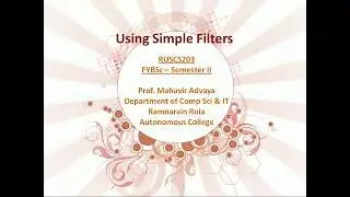 Linux Filter Commands - Part 3