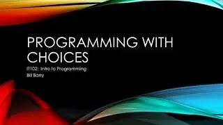 JavaScript - Week03b - Selection if/else and if/else if