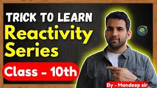 Trick to Learn Reactivity Series || Class 10 || CBSE NCERT || #education