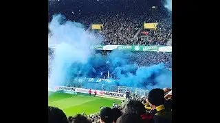 Schalke fans in Dortmund