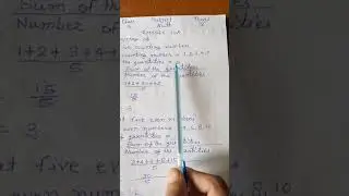 find the average of first five counting number and first five even number