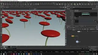 Houdini - Mushroom Field with Random Orientation - Daily Study