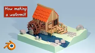 How a making watermill in blender 3.3