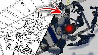 How I Drew This INSANE Comic Fight Scene