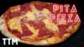 How to Make Pita Bread Crust Pizza ~ Easy Cooking