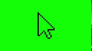 Animated Mouse pointer green screen effect