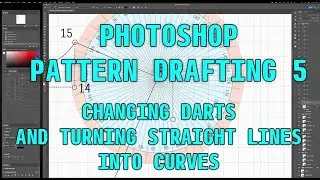 Photoshop Pattern Drafting 5 - darts and edges