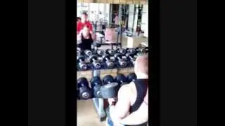 Shoulder press 106lbs each hand