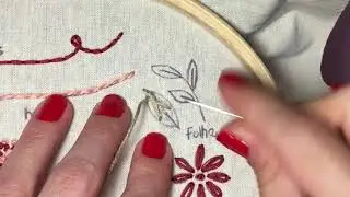 Tutorial Bordado Livre - Ponto Folha