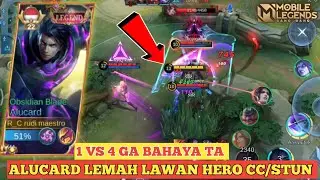 ALUCARD LEMAH LAWAN HERO CC/STUN‼️KASIH PAHAM 1 VS 4 GAS MASZE|MOBILE LEGENDS
