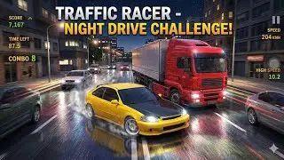 Traffic racer night ride! #trafficracer #carspeed #trafficgame #trafficrider #cargames #iosgames 