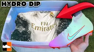 How To Hydro Dip Shoes with Paint ⚽ CR7, Messi, Mbappe, Neymar Teams!