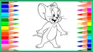 Bolalar uchun sichqon rasmini chizish Tom and Jerry Drawing a mouse for children Tom and Jerry