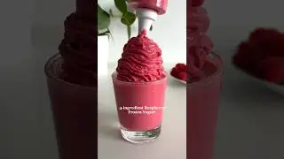 4-ingredient Raspberry Frozen Yogurt🩷 