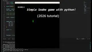 Python snake game tutorial (pygame-ce) | Python Gamedev