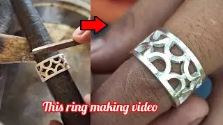 Silver ring making | how to make ring unike desin