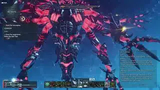 Fighting Dark Falz EQ on Phantasy Star Online 2 New Genesis Last Boss with Ending