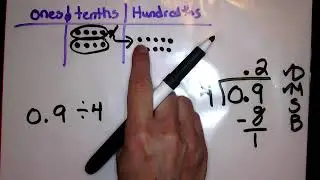 Dividing Decimals using Place Value Disks and Long Division