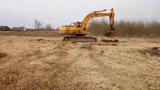 Начало копки котлована под дом 20 на 20