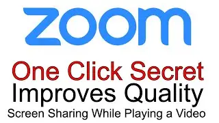 How to Optimize Screen Share Quality When Playing Video in Zoom Meetings