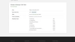 Adobe InDesign CS6 Test Upwork