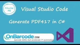 How to create PDF-417 2d barcodes using OnBarcode C# Barcode Generator library