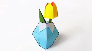 How to make an ORIGAMI VASE
