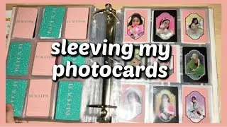 sleeving my photocard collection ✧